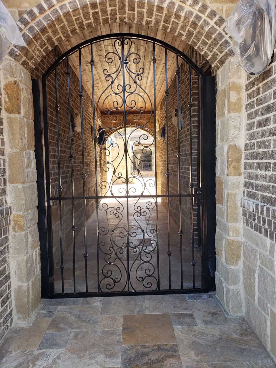 Wrought iron pool fence